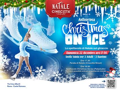 Christmas On Ice: a Cinecittà World la magia del Natale prende vita sul ghiaccio